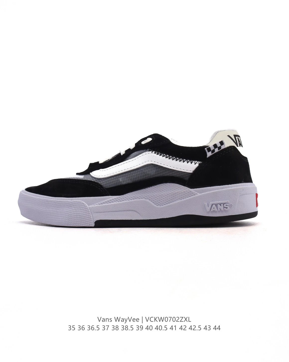 Vans WayVee Black White Skateboard Shoes