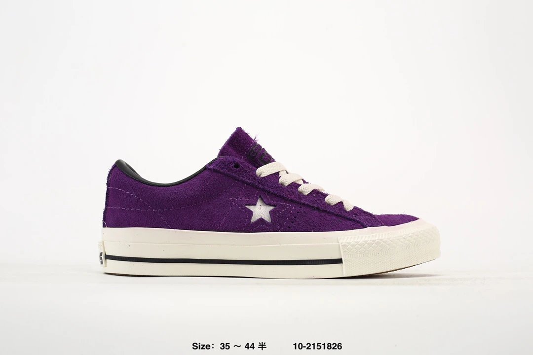 Converse Purple Suede Star Low Top Sneakers Shoes