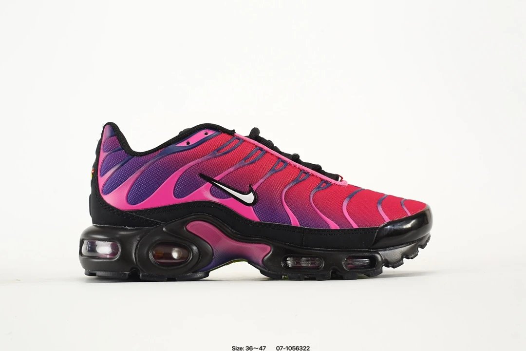 Nike Air Max Plus Red Purple Mesh Running Shoes