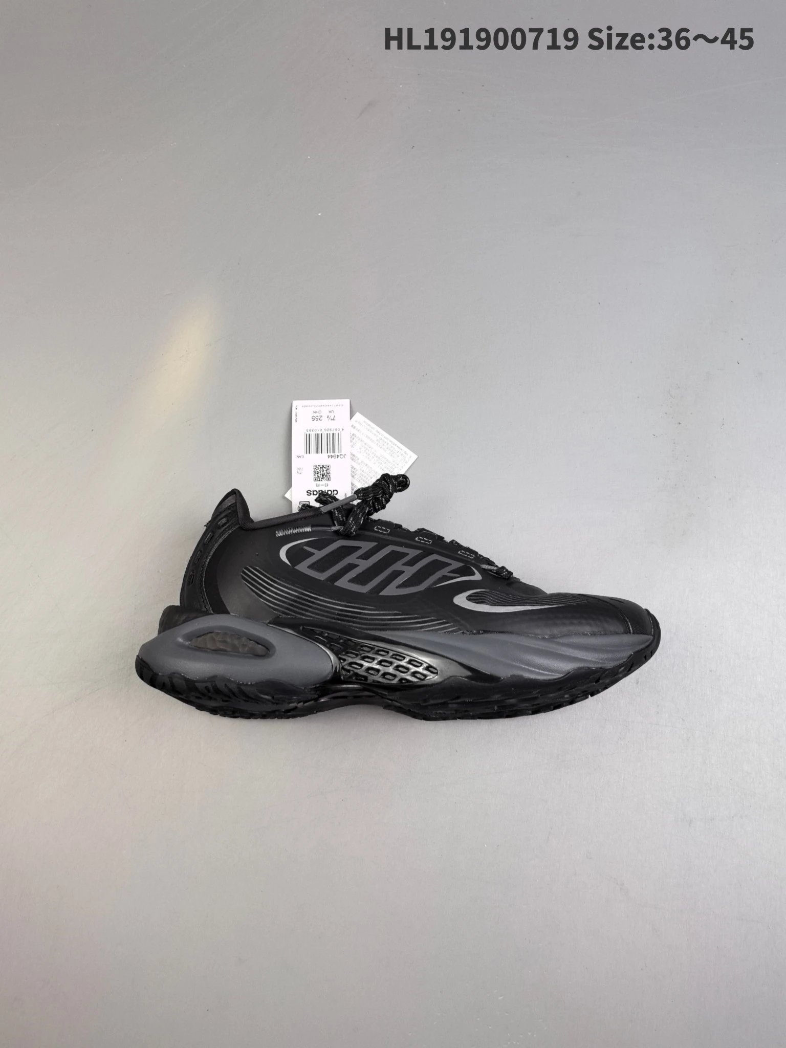 Adidas HL191900719 Men’s Black Running Shoes Lightweight