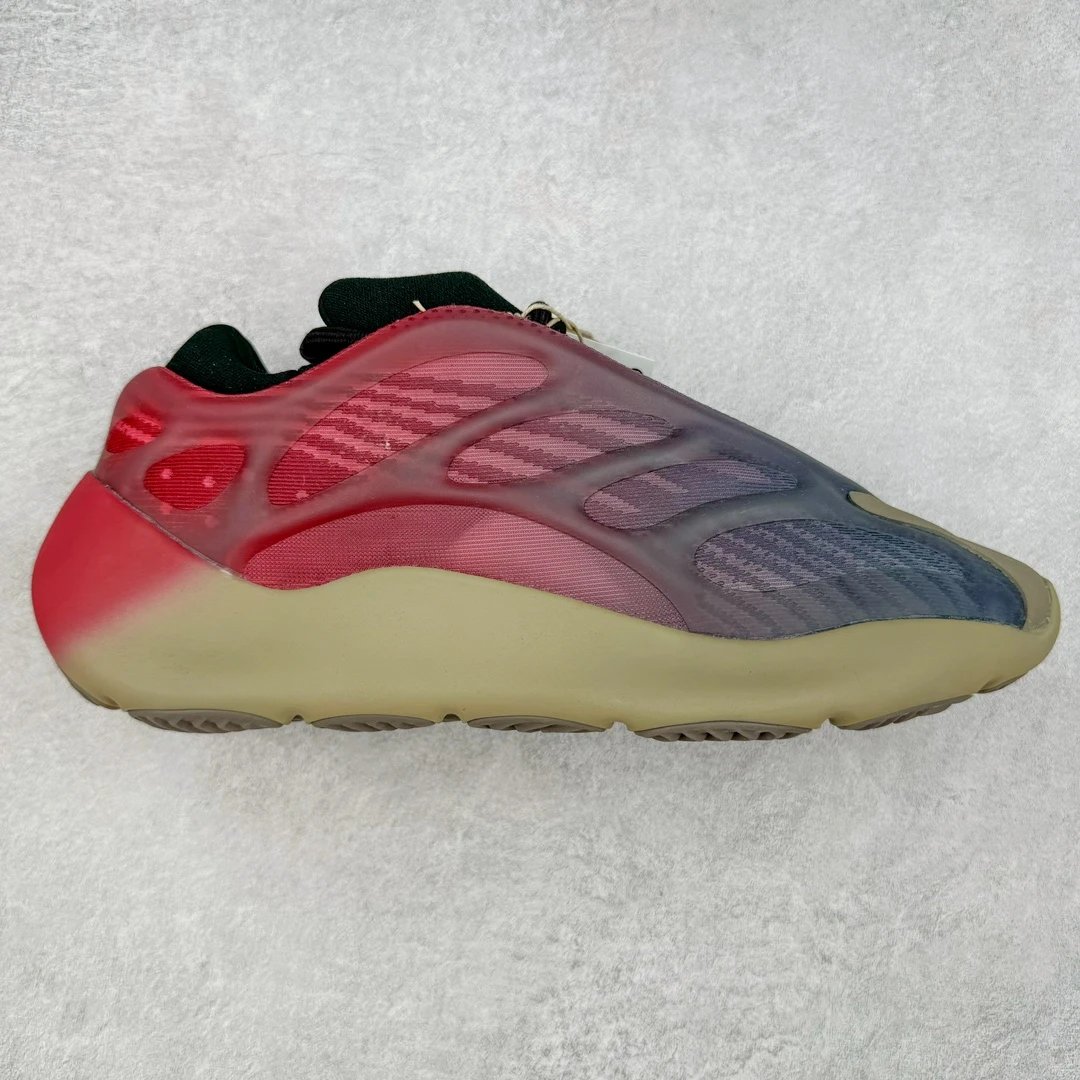 Yeezy Gradient Red Purple Mesh Comfort Fashion Shoes