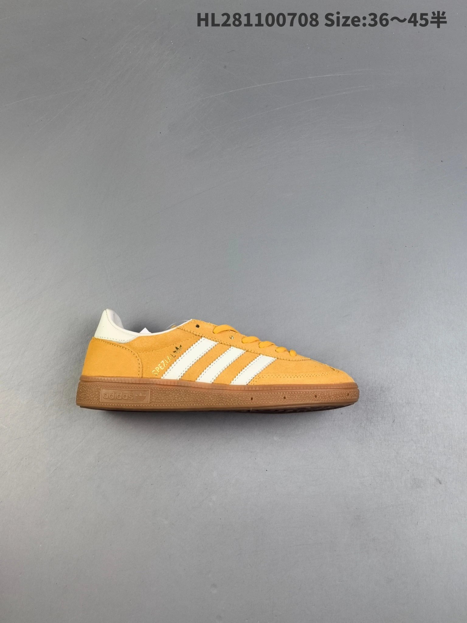 Adidas Spezial Yellow Suede Retro Sneakers Shoes