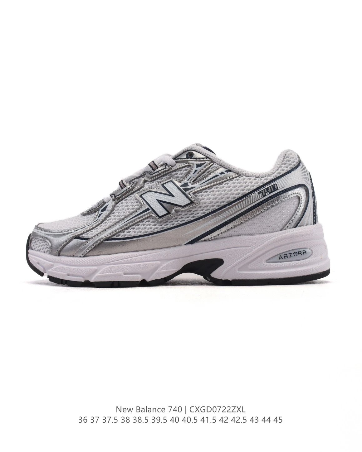 New Balance 740 Men Women Running Shoes ABZORB Cushion Sneakers