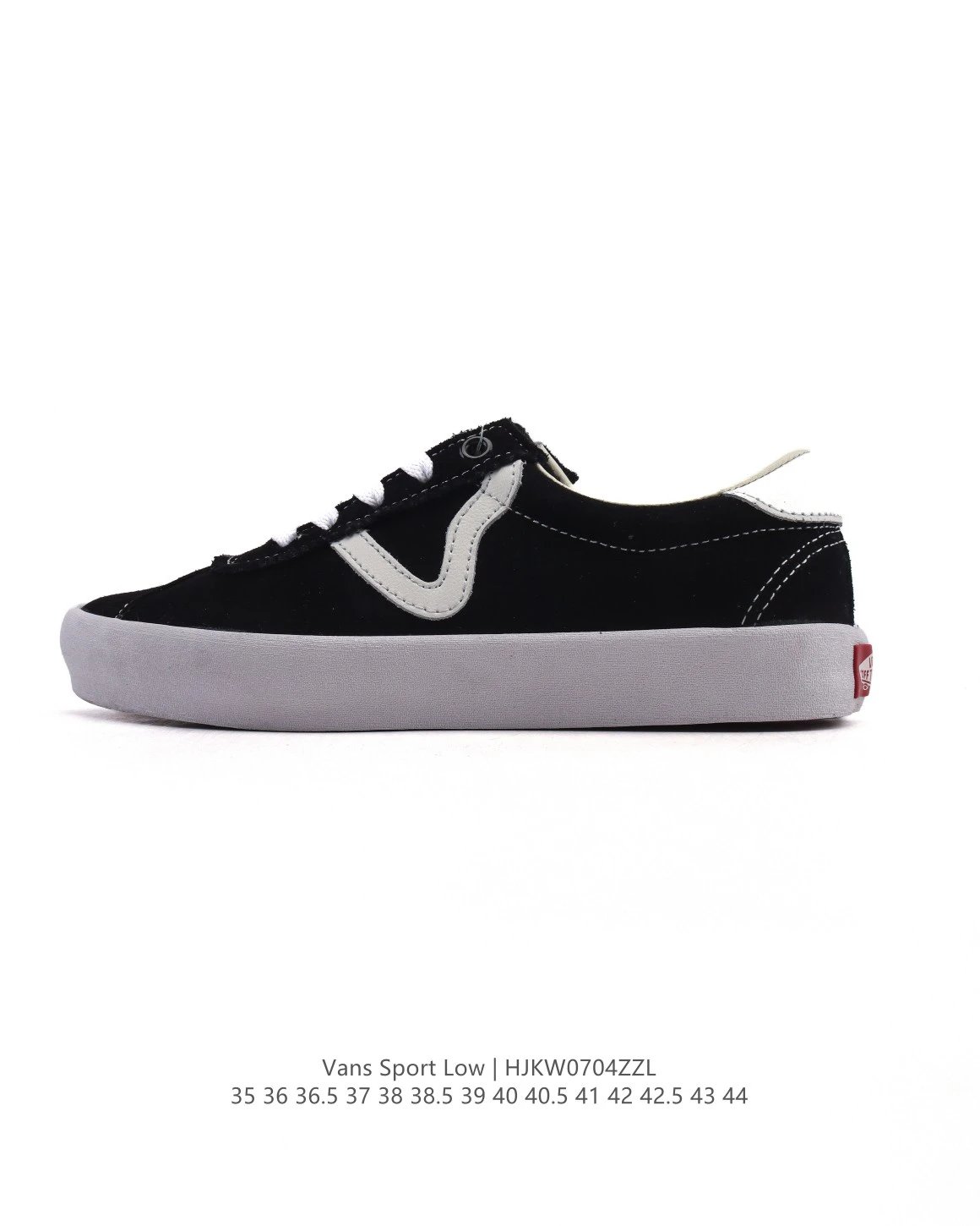 Vans Sport Low Black Suede Skateboard Sneakers HJKW0704ZZL