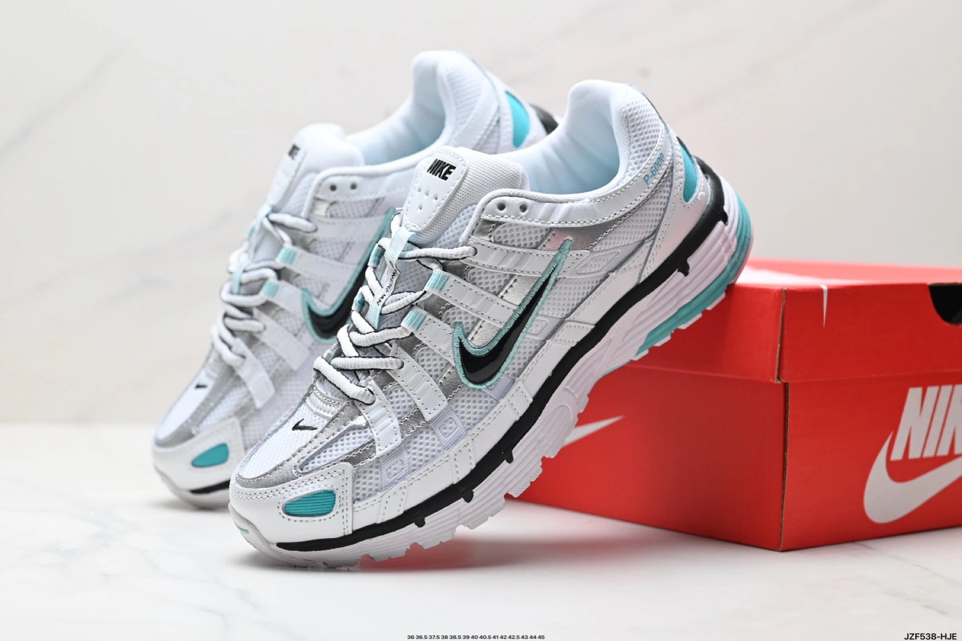 Nike Running Shoes Silver Turquoise Mesh Sneakers