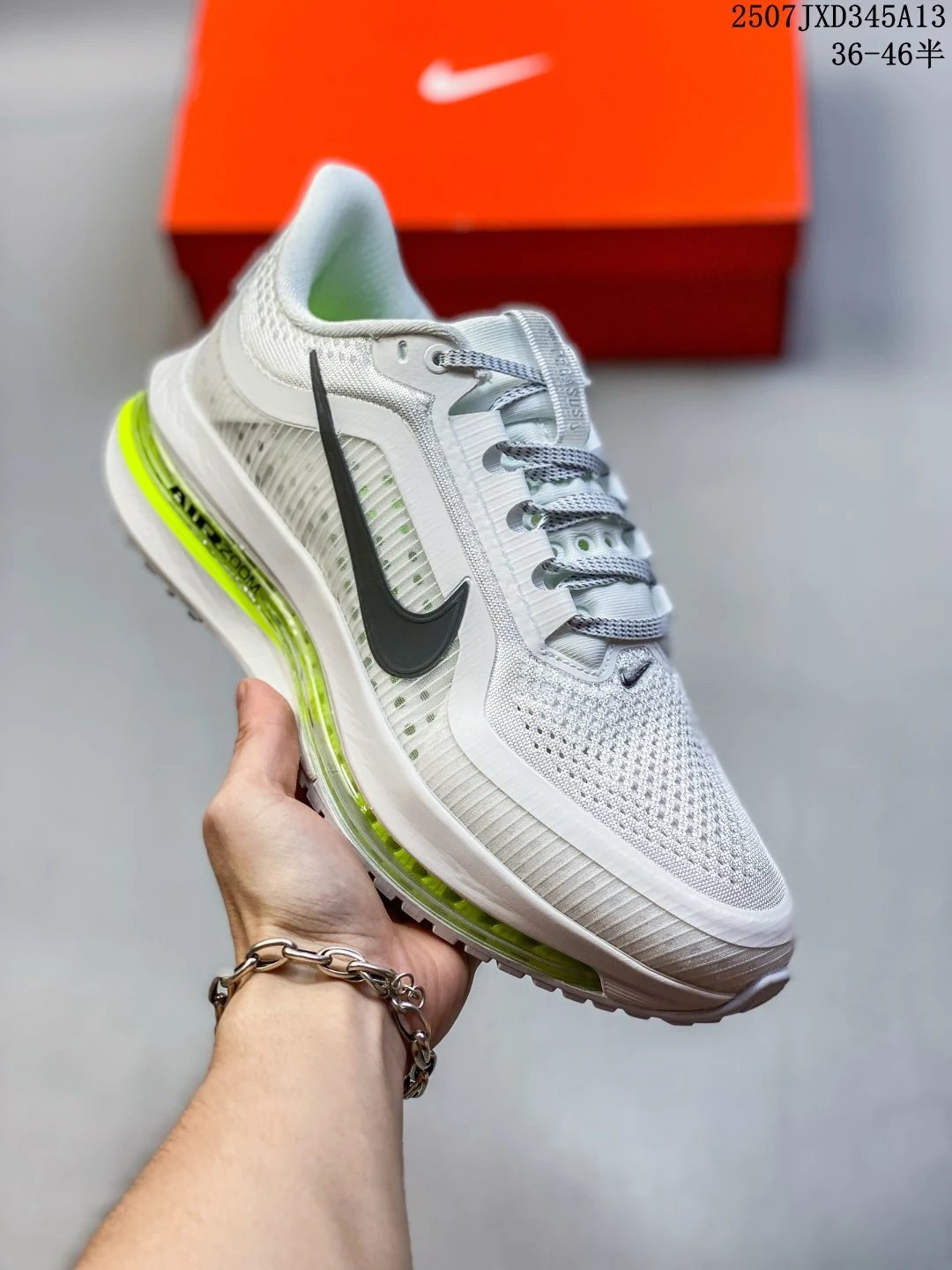 Nike Air Zoom White Green Running Shoes