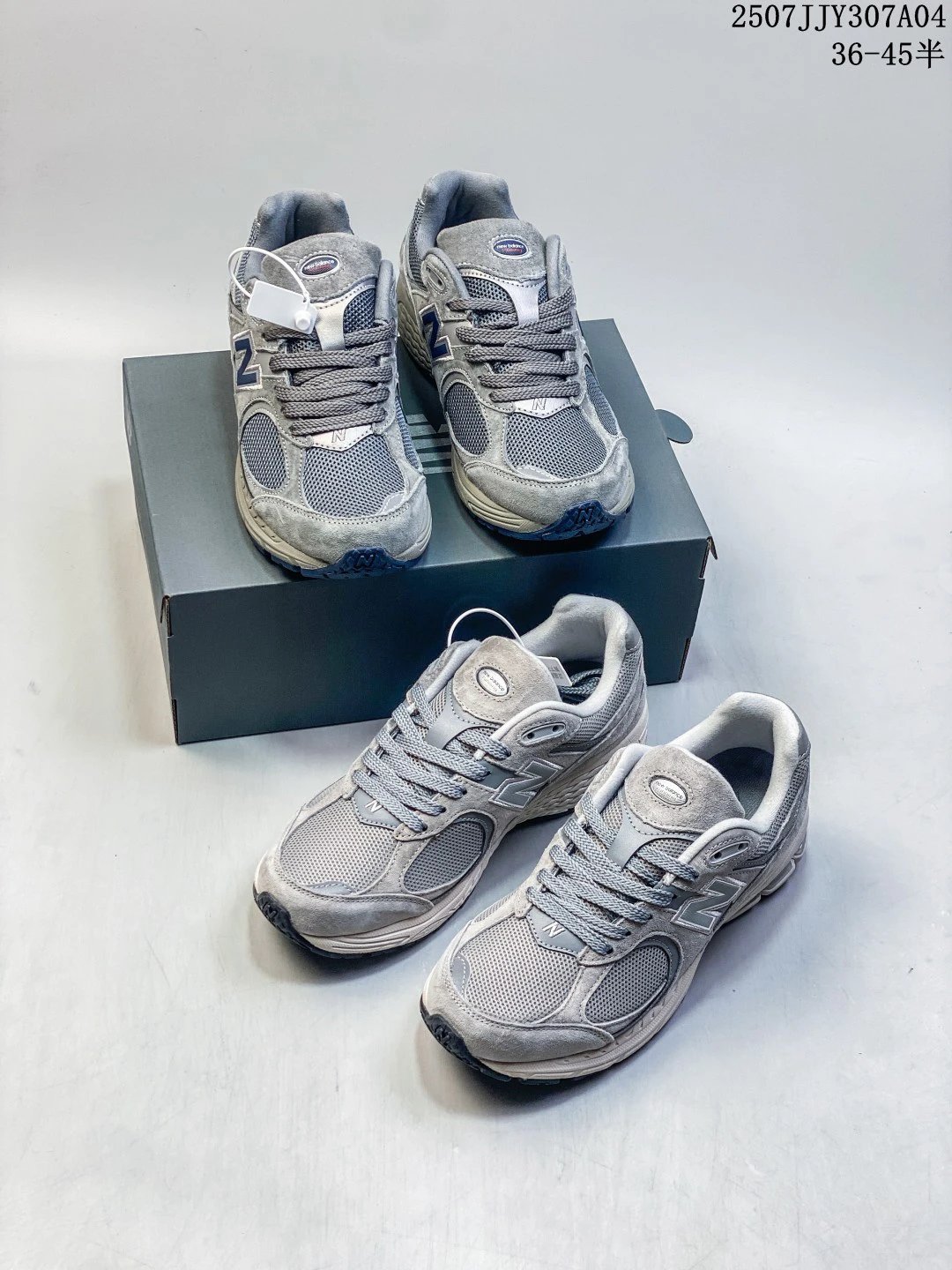 New Balance Gray Mesh Running Shoes 36-45