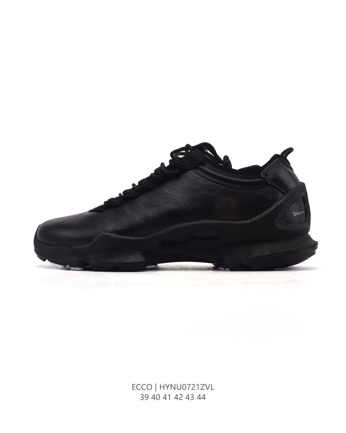 ECCO Biom Men’s Black Leather Walking Sneakers