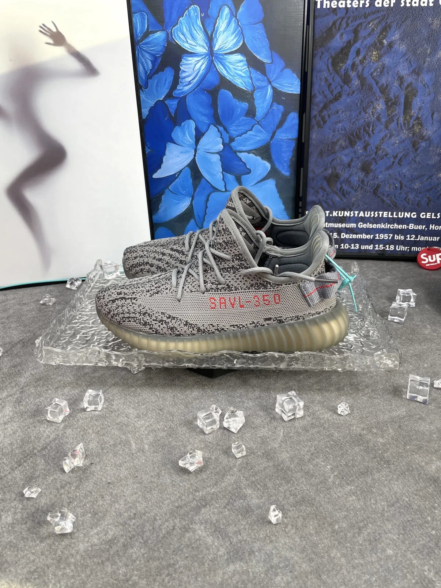 Yeezy Boost 350 V2 Gray Primeknit Running Shoes