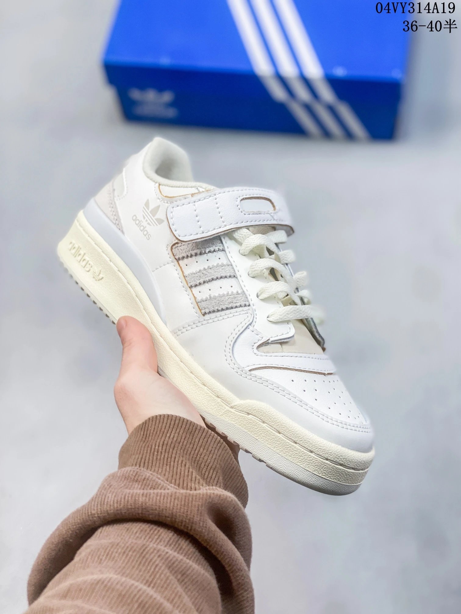 Adidas Retro White Leather Sneakers Casual Shoes 36-40