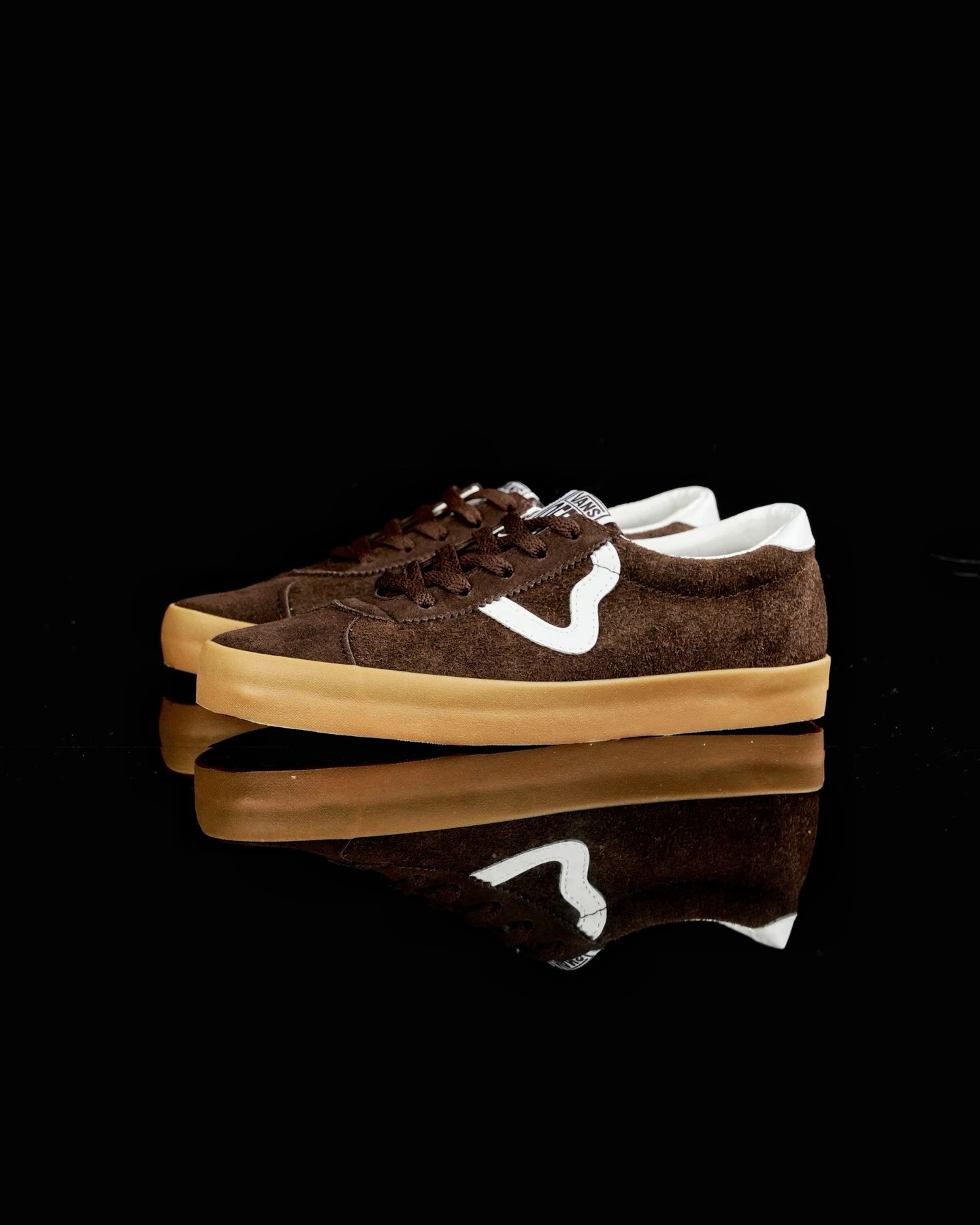 Vans Brown Suede Skate Shoes Gum Sole