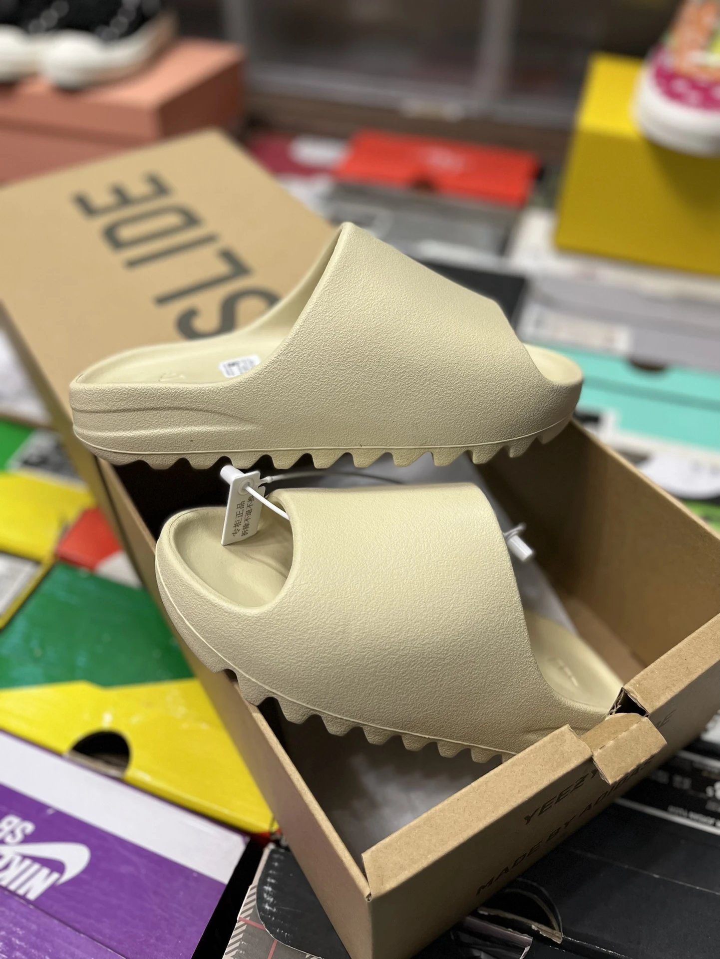 ShoesYazzy Comfy Beige Slides Lightweight EVA Indoor Outdoor