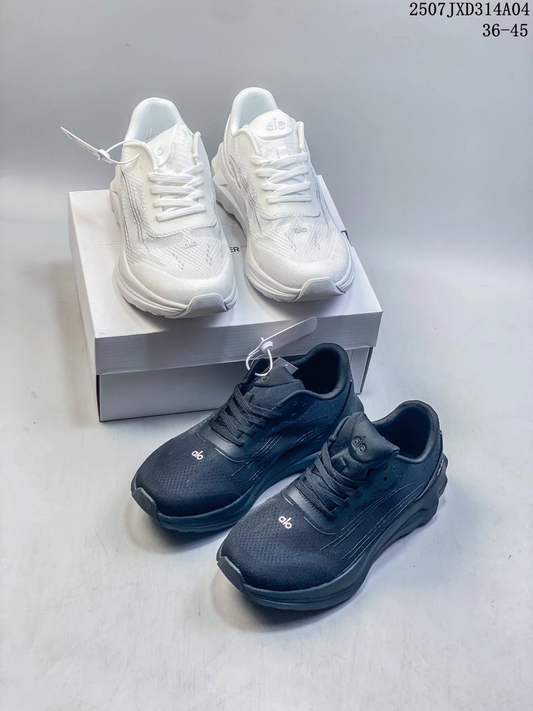 ShoesAlo Black White Mesh Running Sneakers