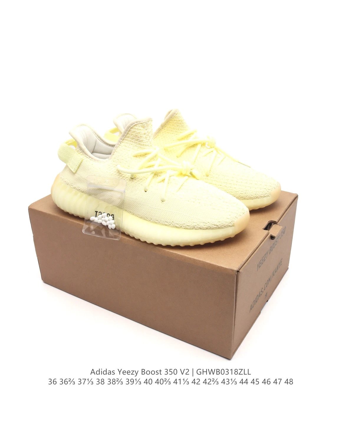 Adidas Yeezy Boost 350 V2 Yellow Primeknit Shoes