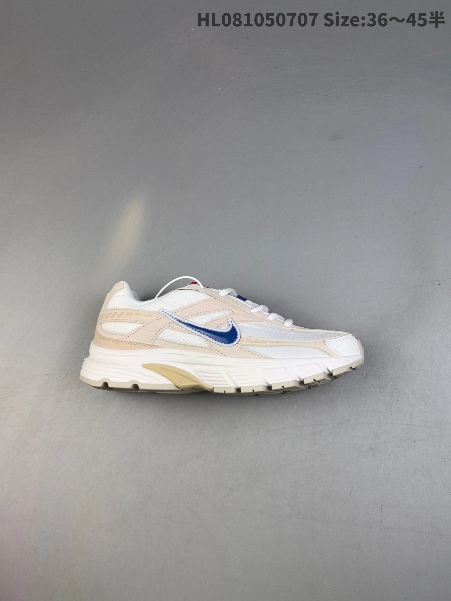 Nike HL081050707 Beige Blue Breathable Running Shoes