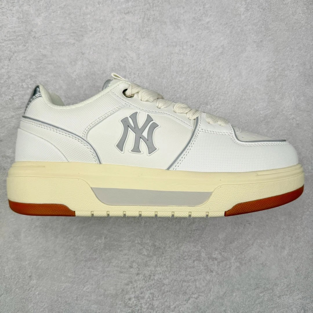 MLB White Leather Sneakers Unisex Casual Sports Shoes