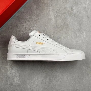 PUMA Classic White Leather Sneakers for Men
