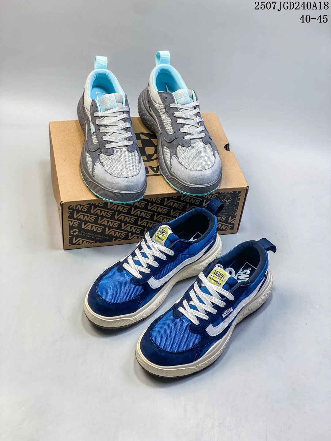 Vans Mesh Suede Men's Casual Sneakers Gray Blue 40-45