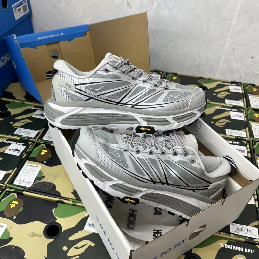 HOKA Mafate Speed 2 Trail Running Shoes Vibram Sole