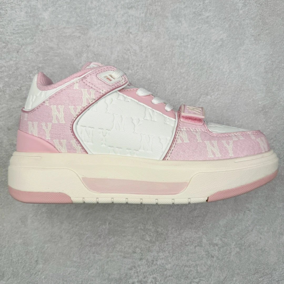MLB Pink NY Sneakers Women Soft Sole Casual Shoes