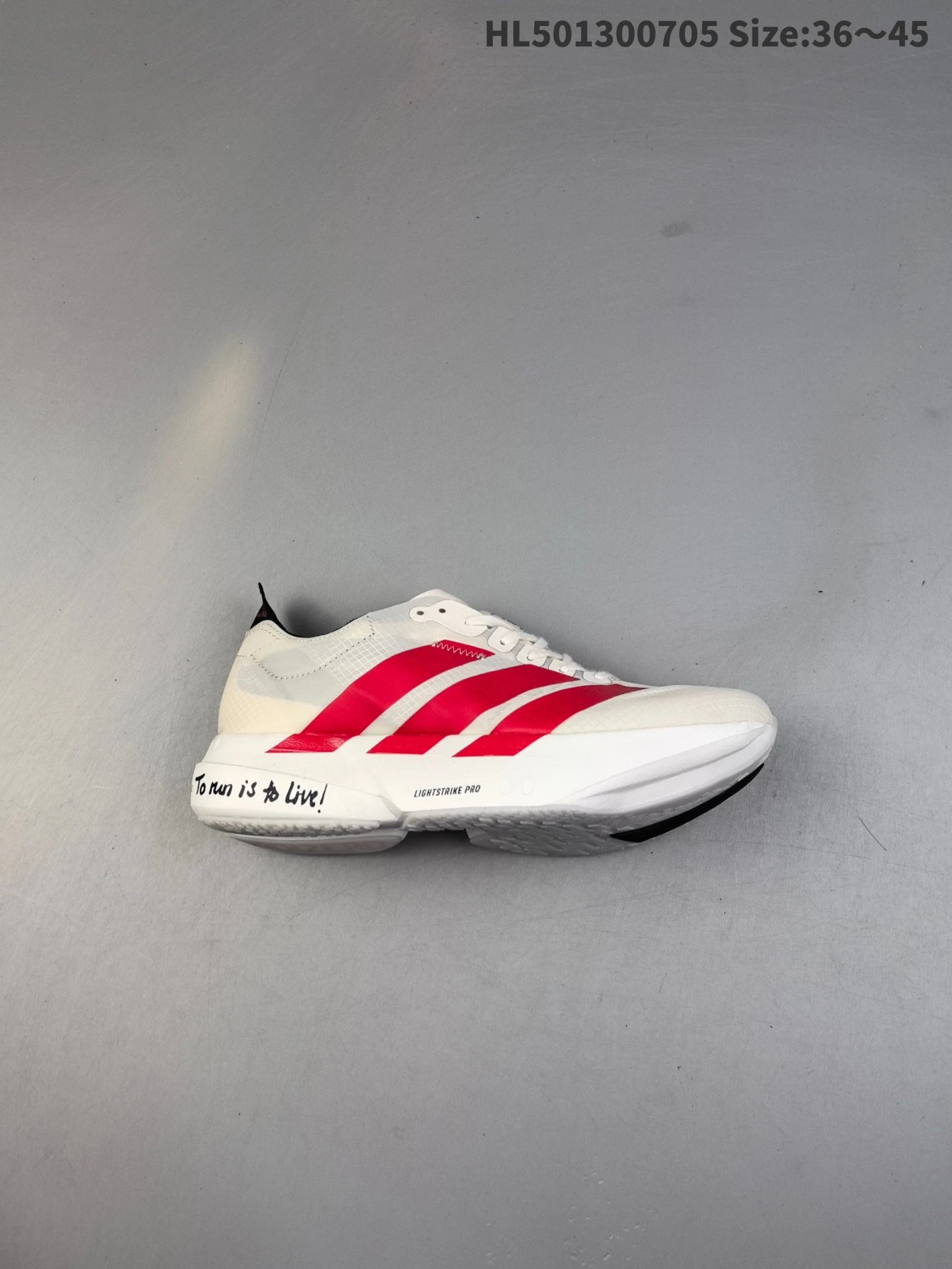 Adidas Lightstrike Pro White Red Running Shoes 36-45