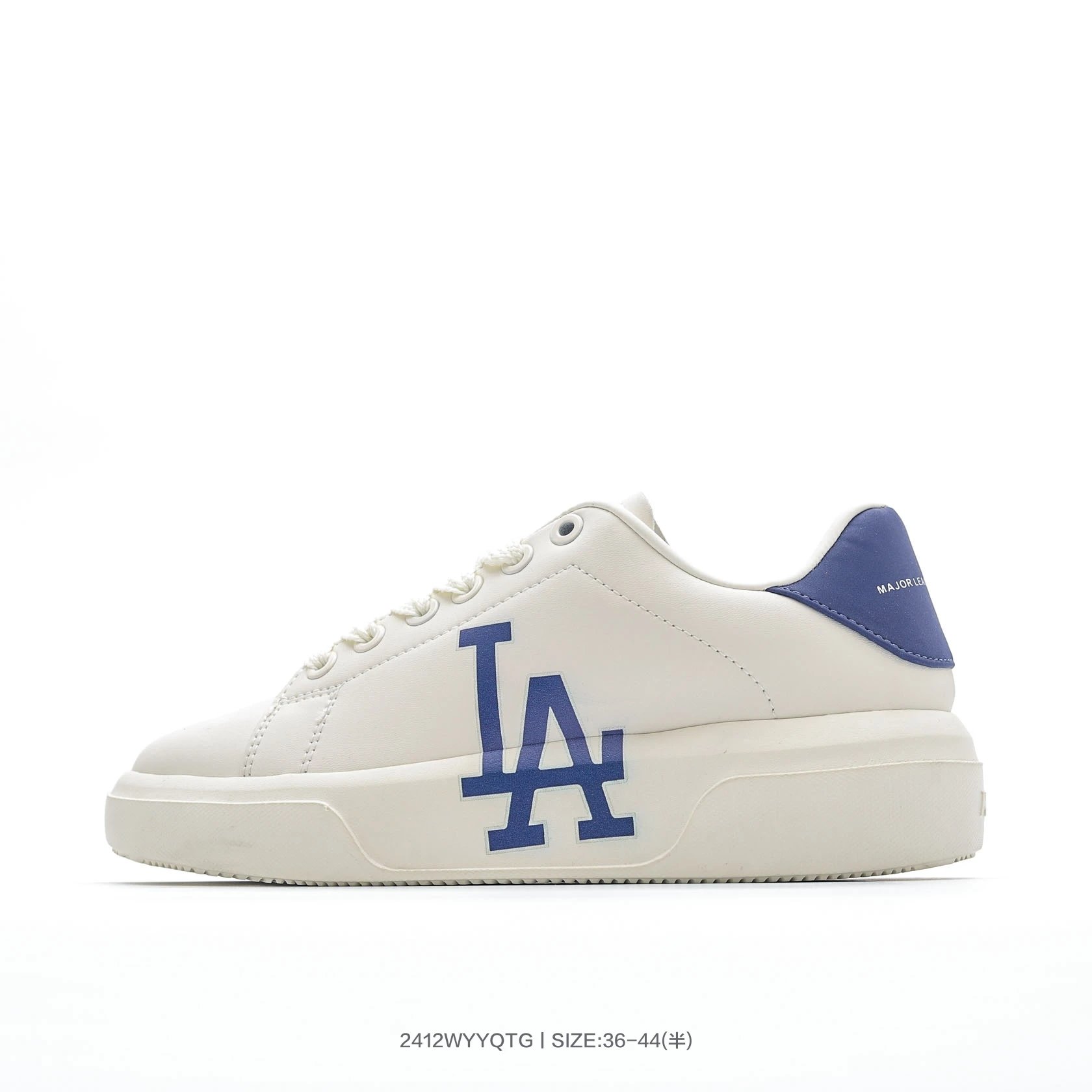 MLB LA White Leather Sneakers Casual Shoes 36-44