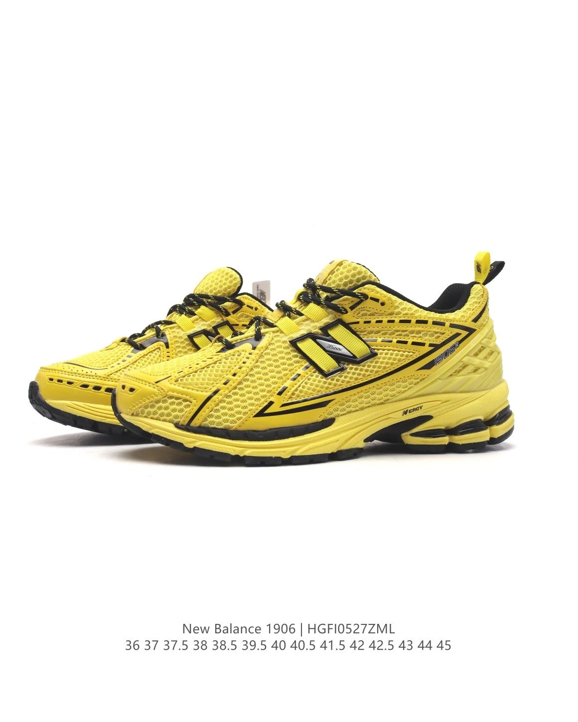 New Balance 1906 Yellow Mesh Running Shoes Men Women