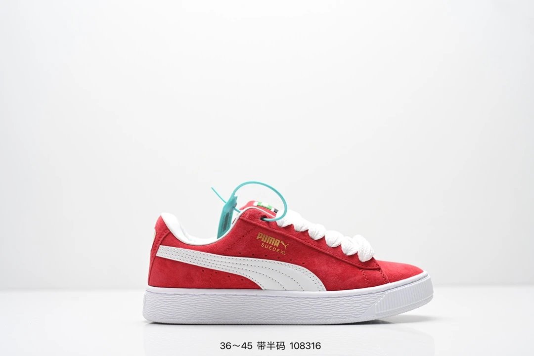 PUMA Suede XL Red White Casual Sneakers Shoes