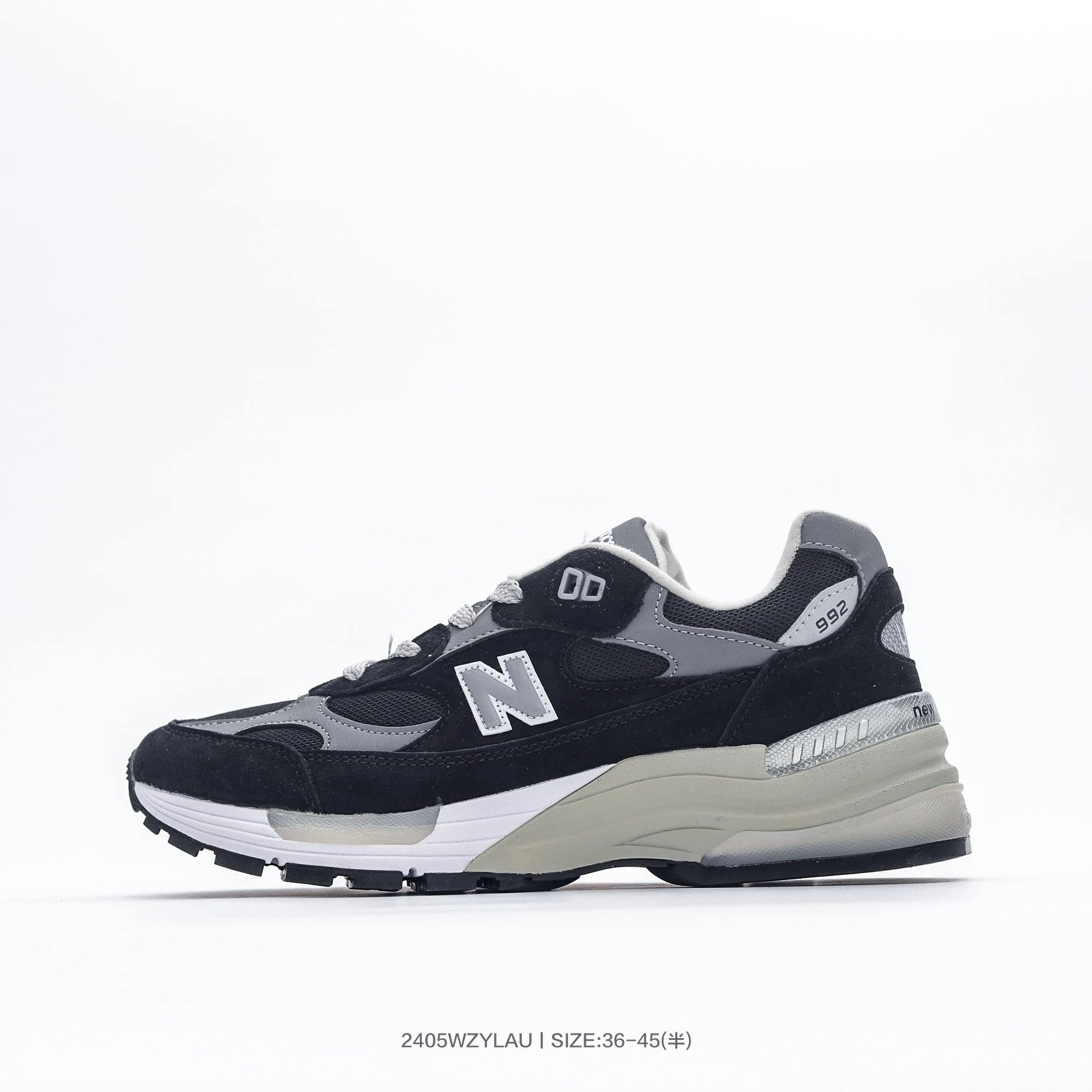 New Balance 992 Black Gray Men’s Running Shoes