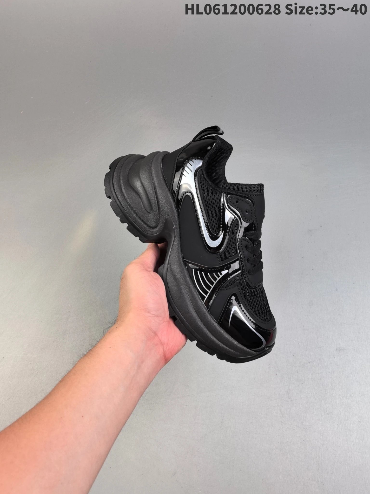 Nike HL061200628 Women Black Mesh Running Shoes