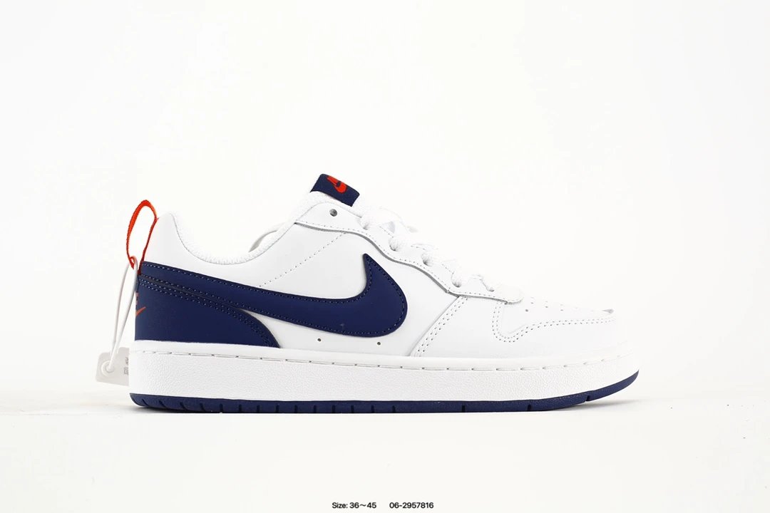 Nike White Blue Casual Walking Sneakers