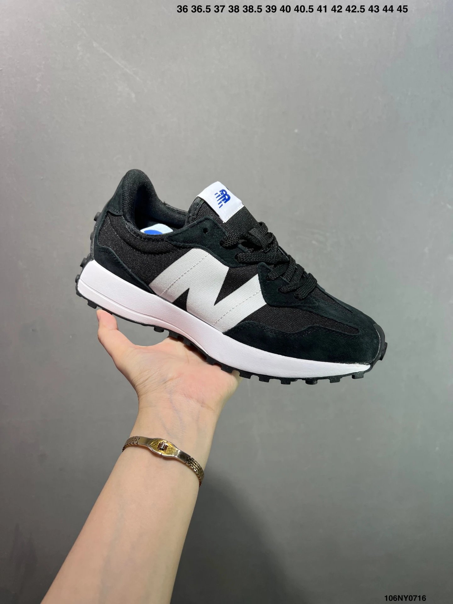 New Balance Retro Black White Running Sneakers