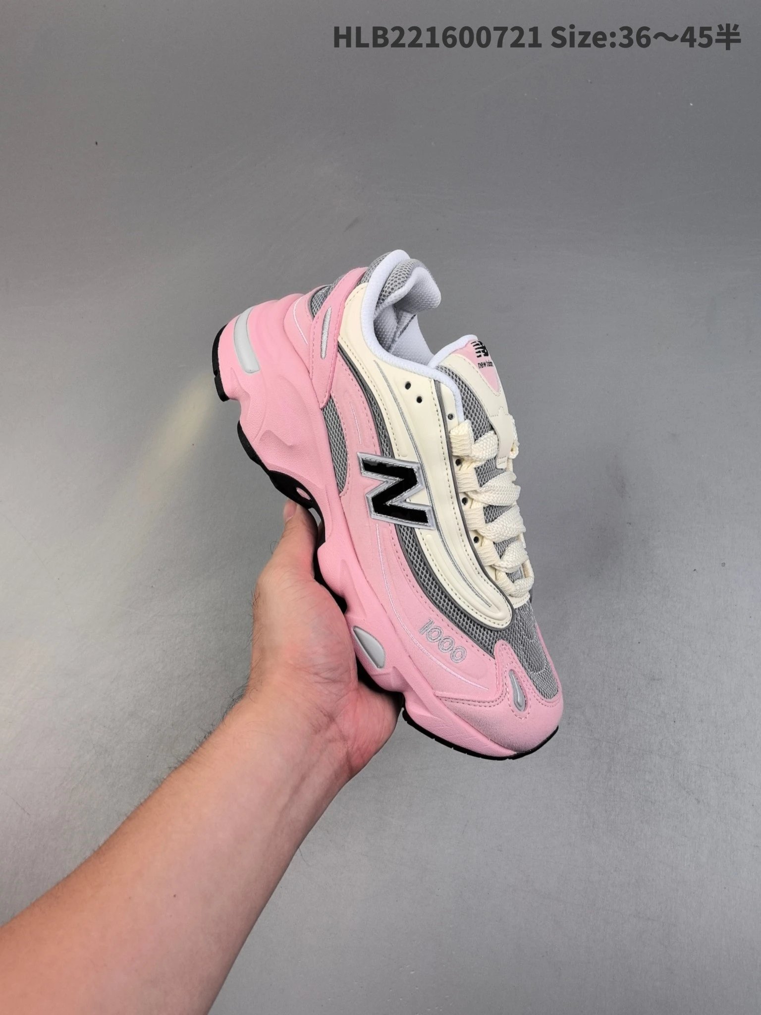 New Balance Pink Beige Women Running Sneakers