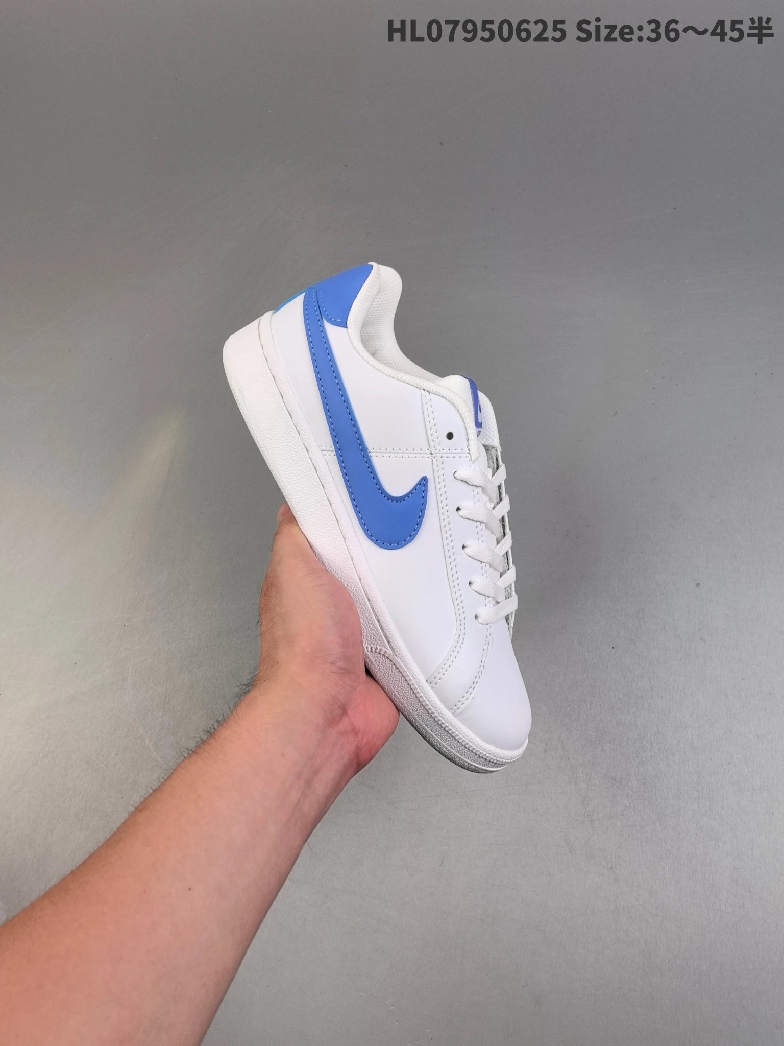 Nike HL07950625 White Blue Low‑Top Sneakers