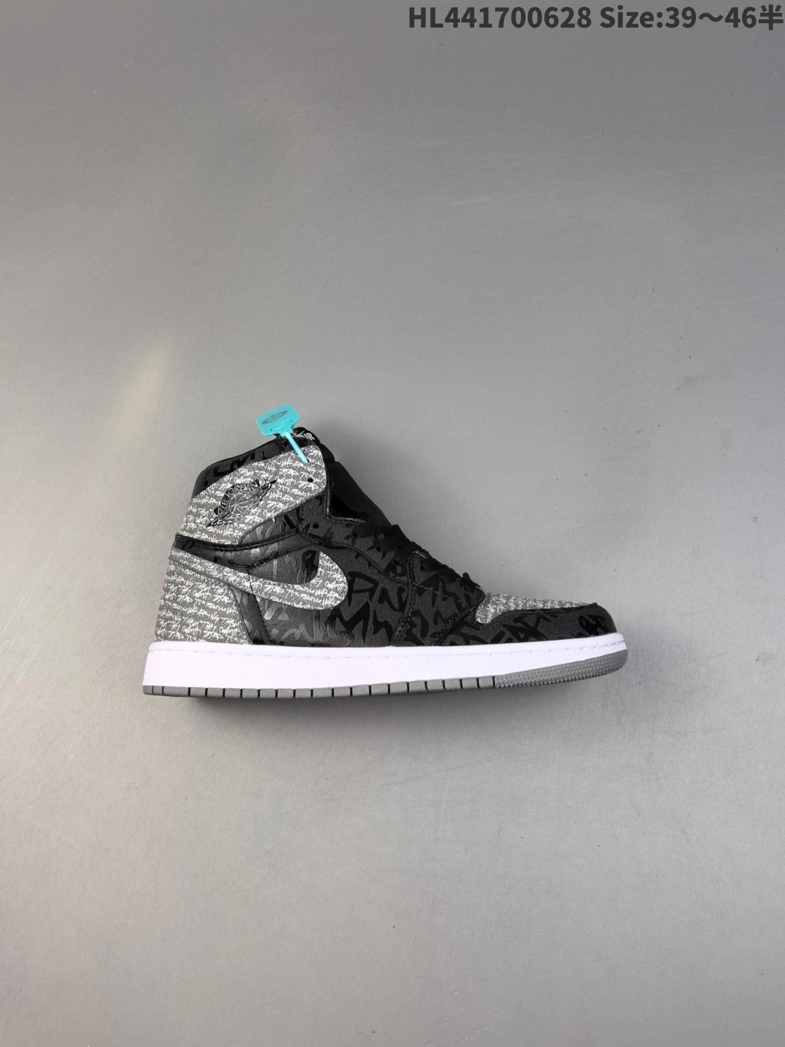 Air Jordan High Top Black Gray Sneakers HL441700628