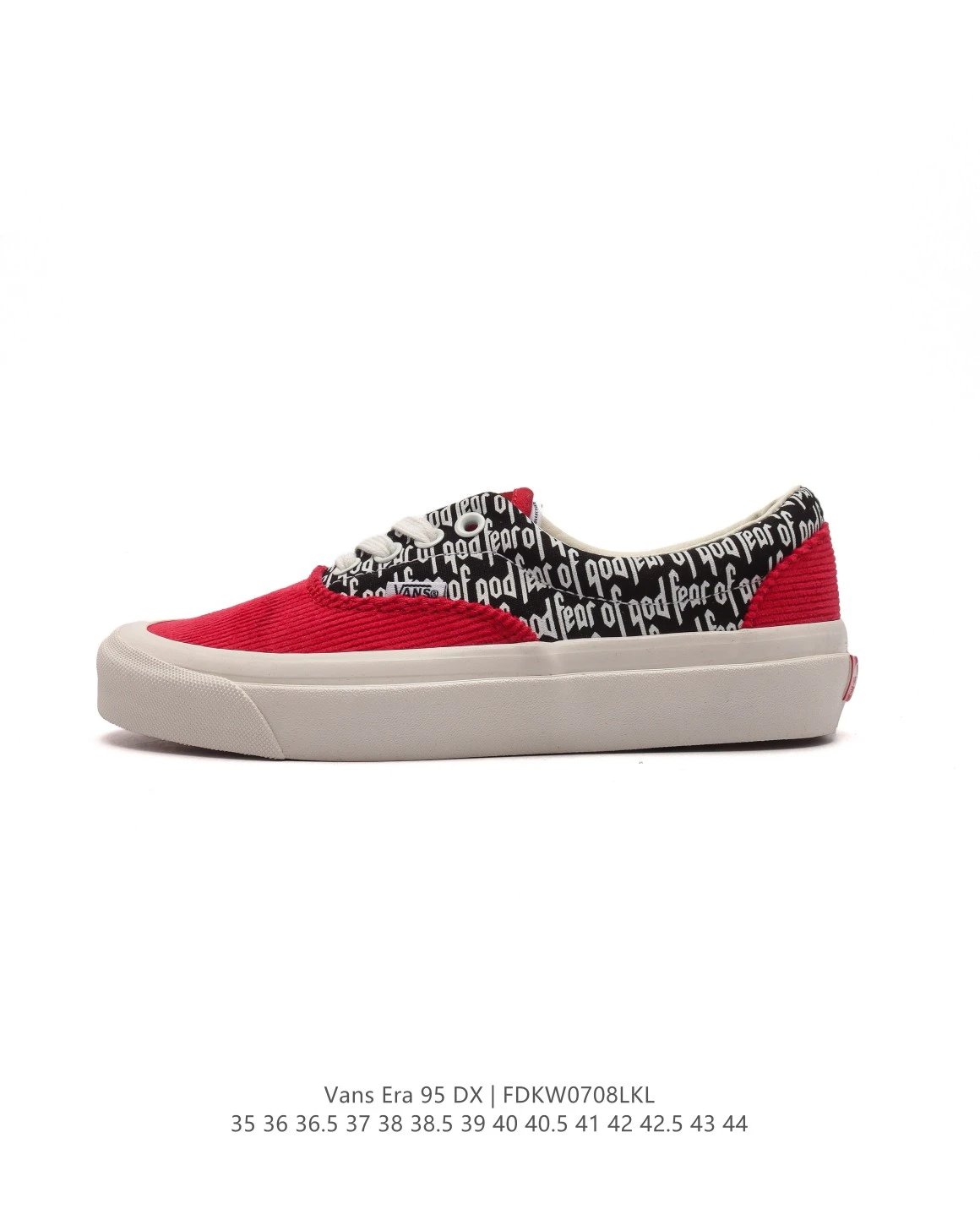 Vans Era 95 DX Red Black Skate Shoes