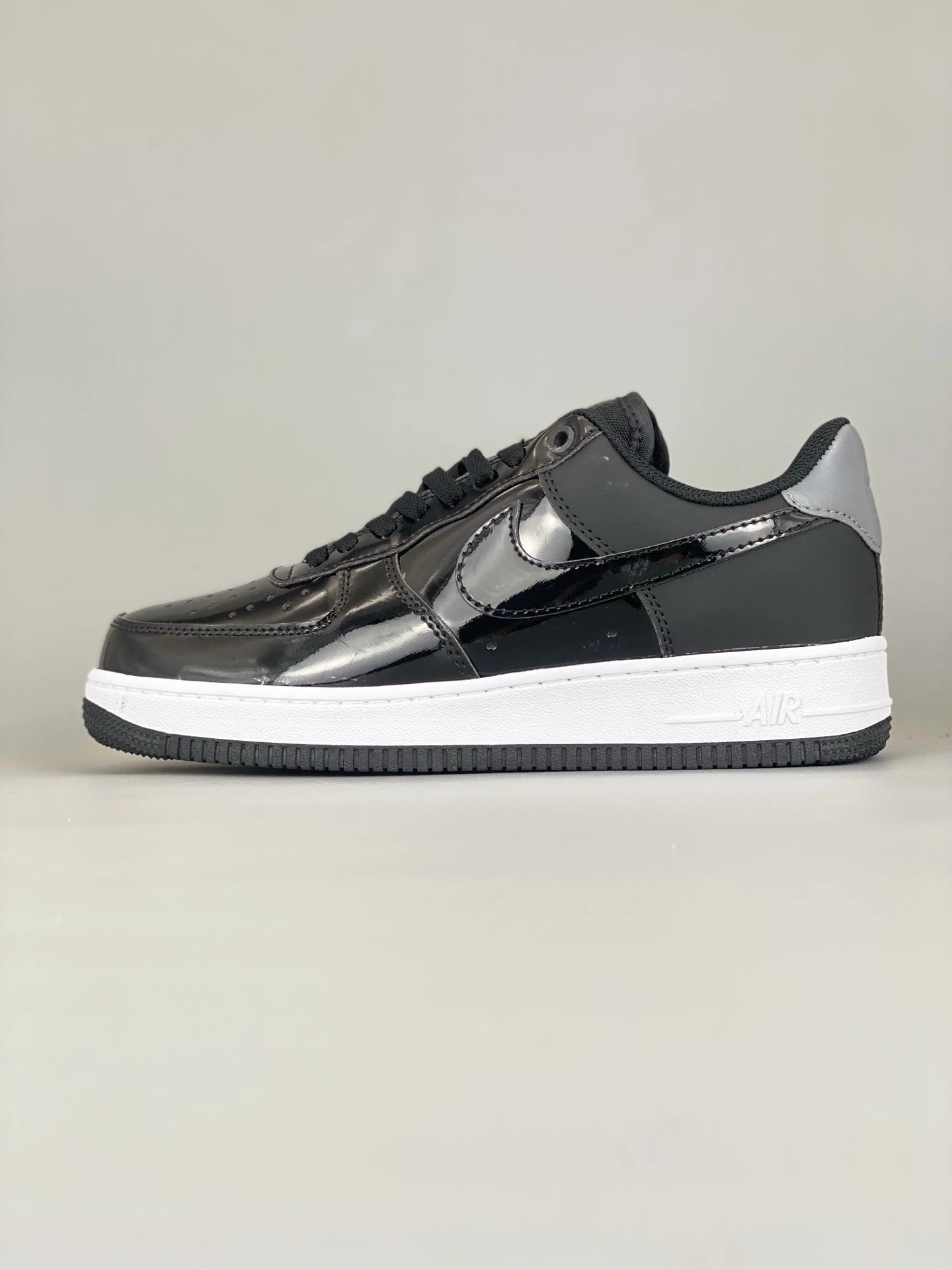 Nike Air Force 1 Low Black Patent Leather Shoes