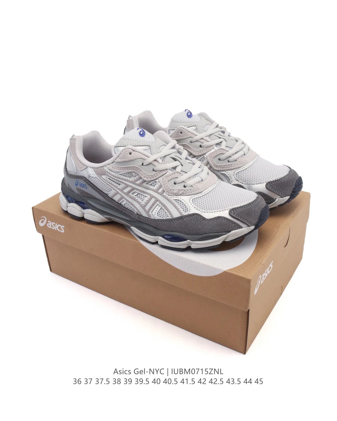 Asics Gel-NYC IUBM0715ZNL Gray Mesh Running Shoes