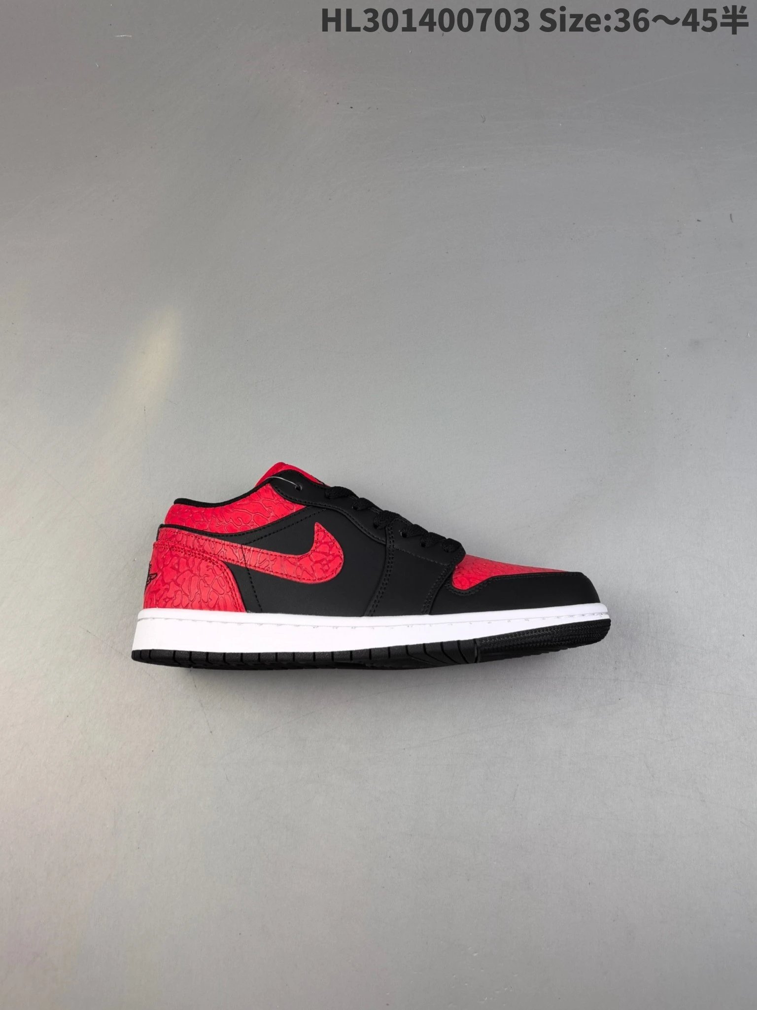 Nike Air Jordan Low Red Black Basketball Shoes