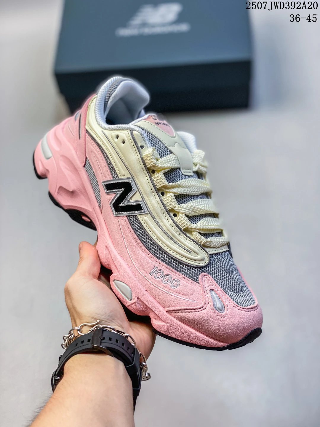 New Balance 1000 Pink Beige Retro Running Shoes