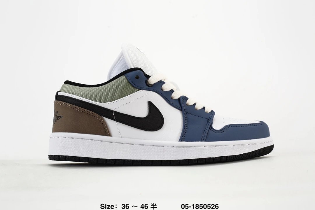 Nike Men’s Tricolor Low-Top Sneakers Blue Brown White