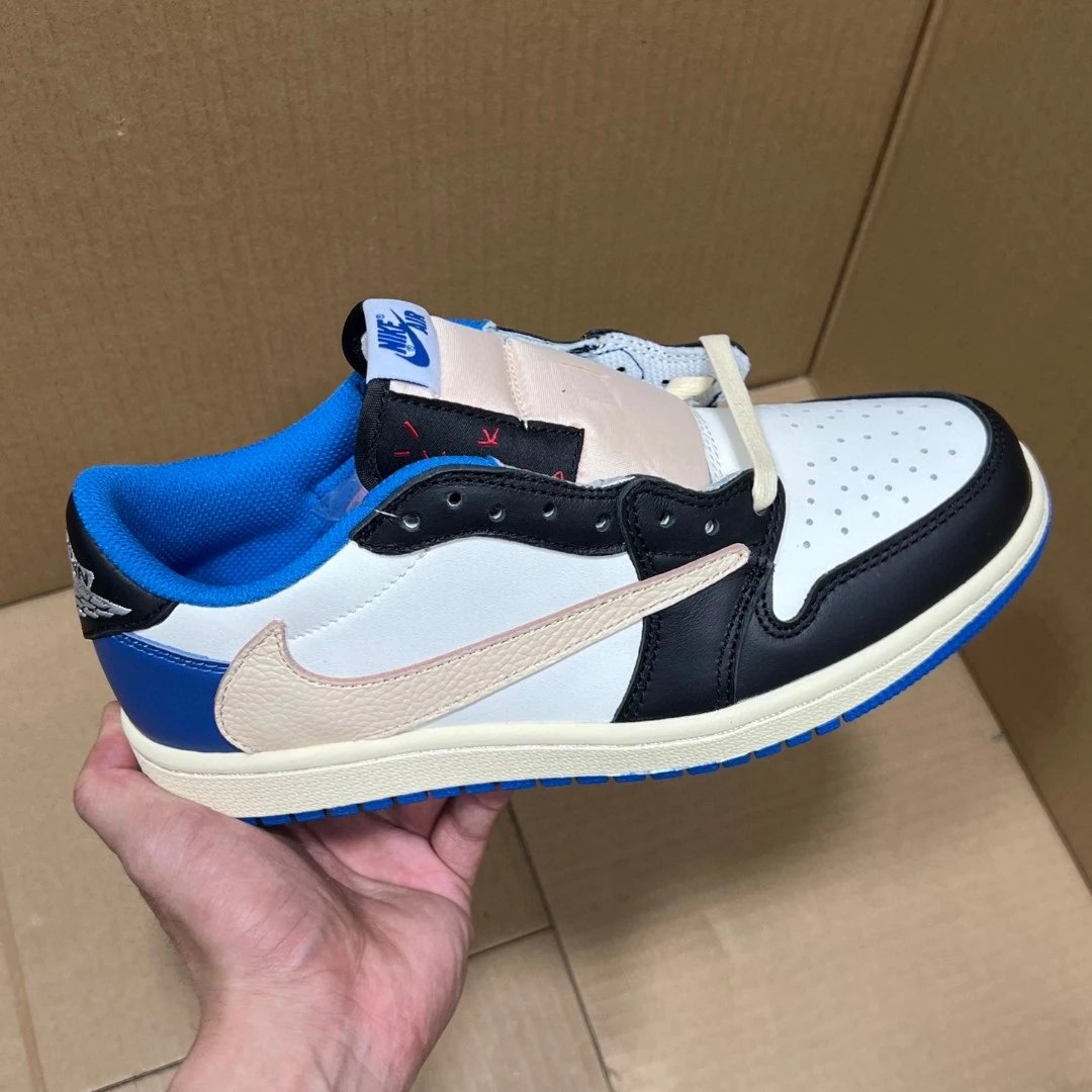 Nike Air Jordan Low Blue Black White Sneakers