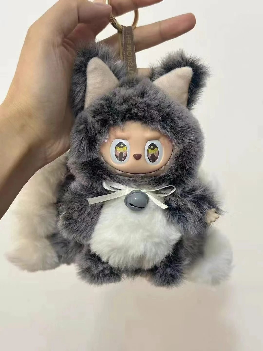 ShoesLabubu Plush Animal Keychain Cute Furry Bag Charm