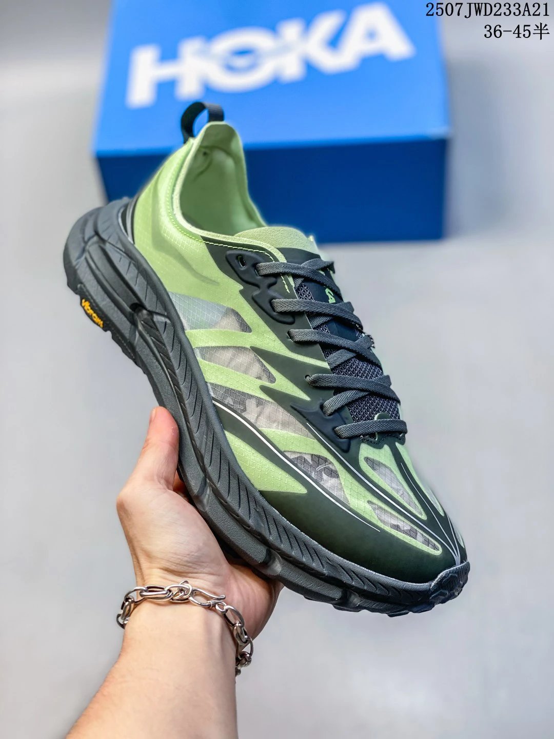 HOKA Men Trail Running Shoes Vibram Grip Lightweight