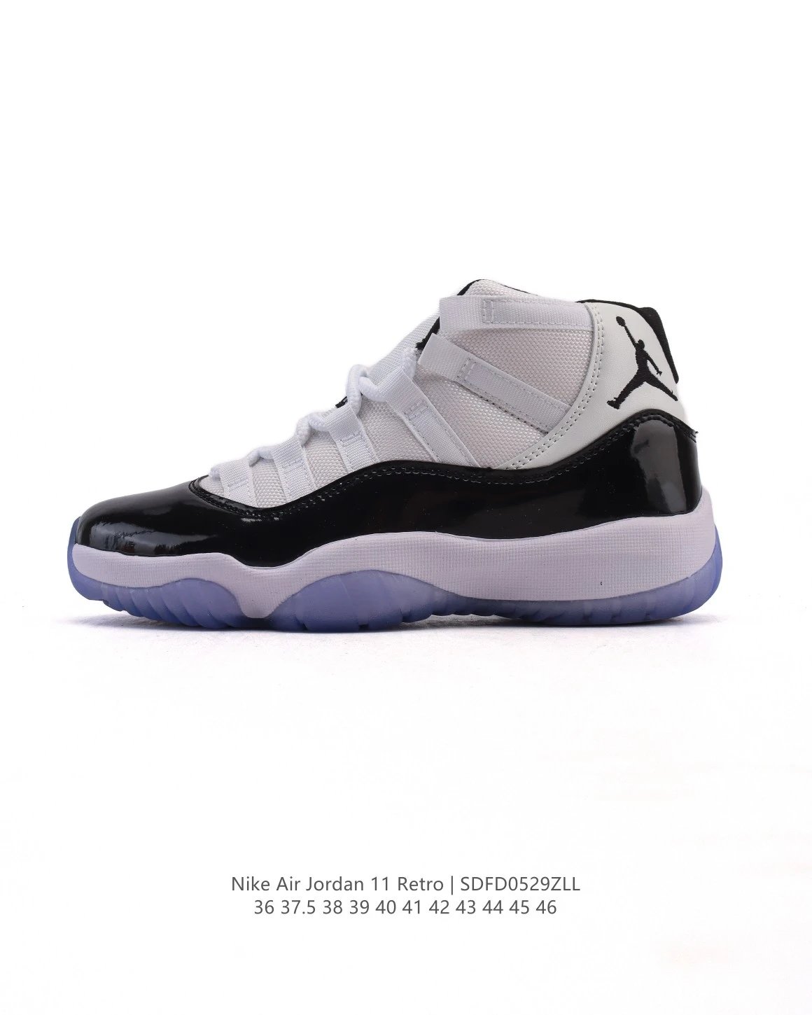 Nike Air Jordan 11 Retro Black White Shoes