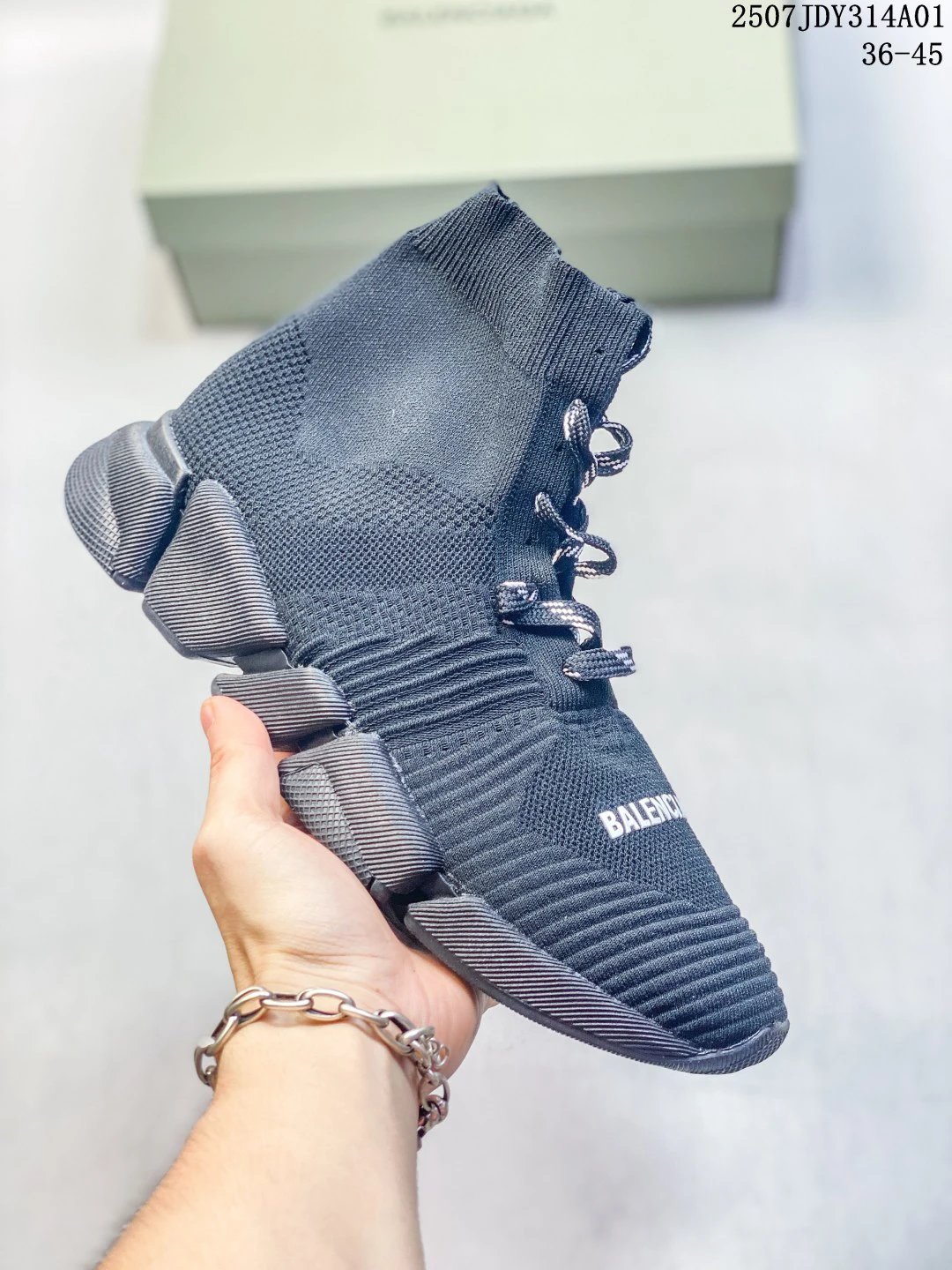 Balenciaga Men’s Knit Sock Sneakers Running Shoes 36‑45