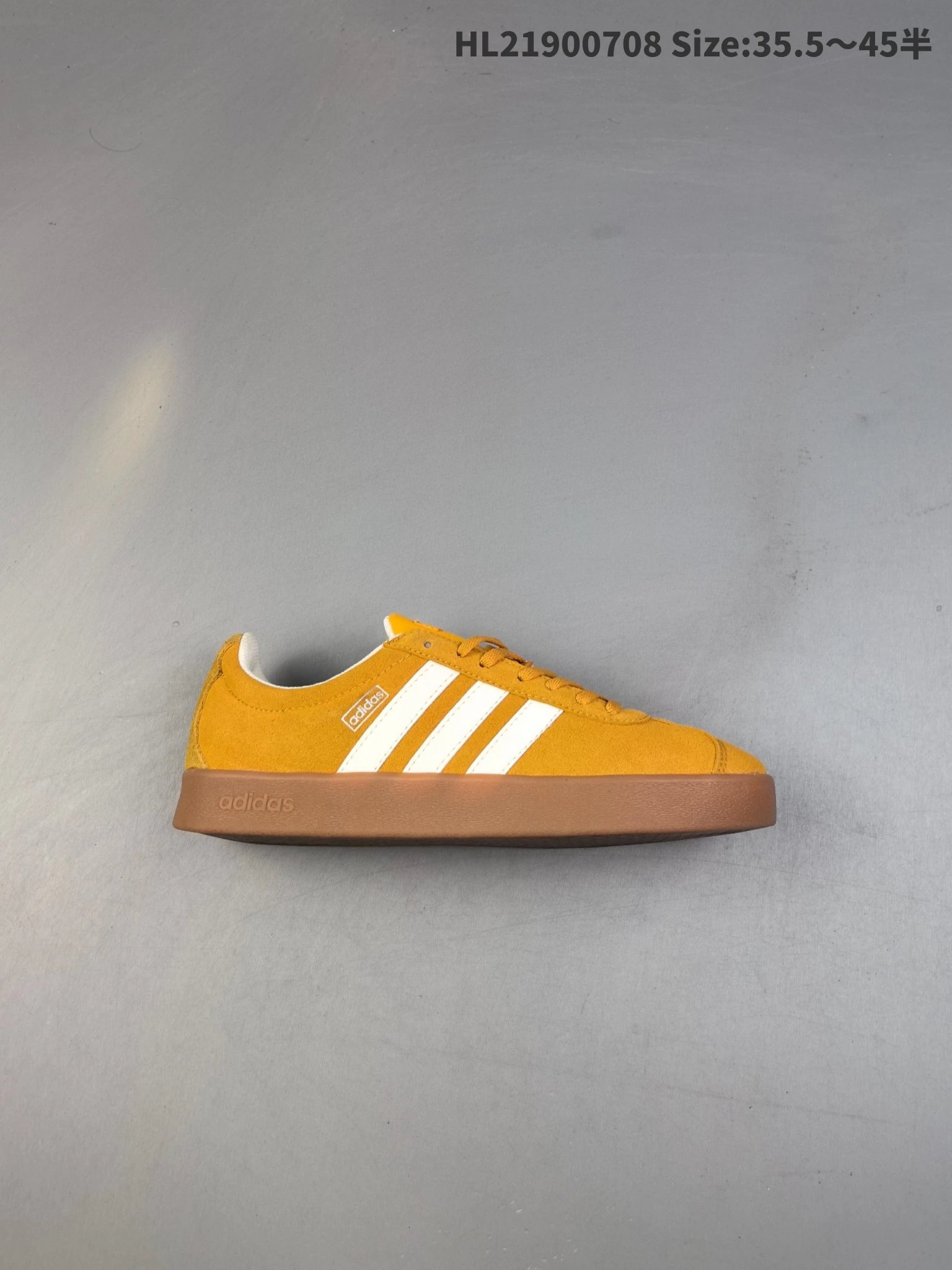 Adidas HL21900708 Mustard Suede Retro Sneakers Shoes