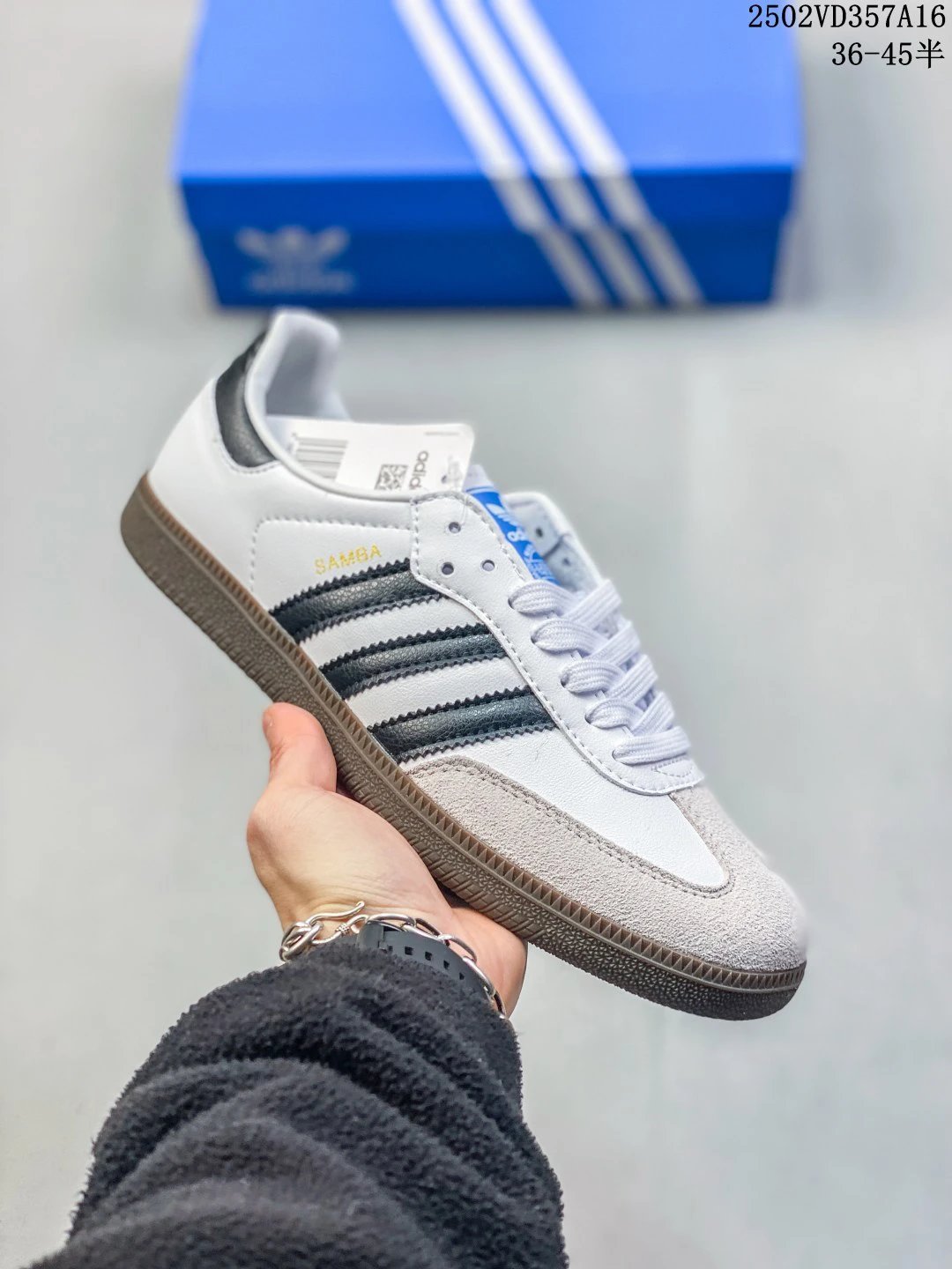 Adidas Samba Classic White Black Retro Sneakers