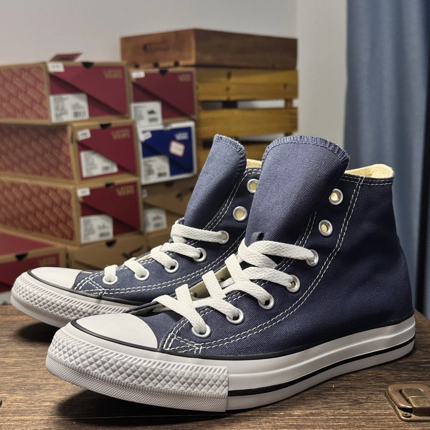 Converse Classic High Top Navy Canvas Sneakers