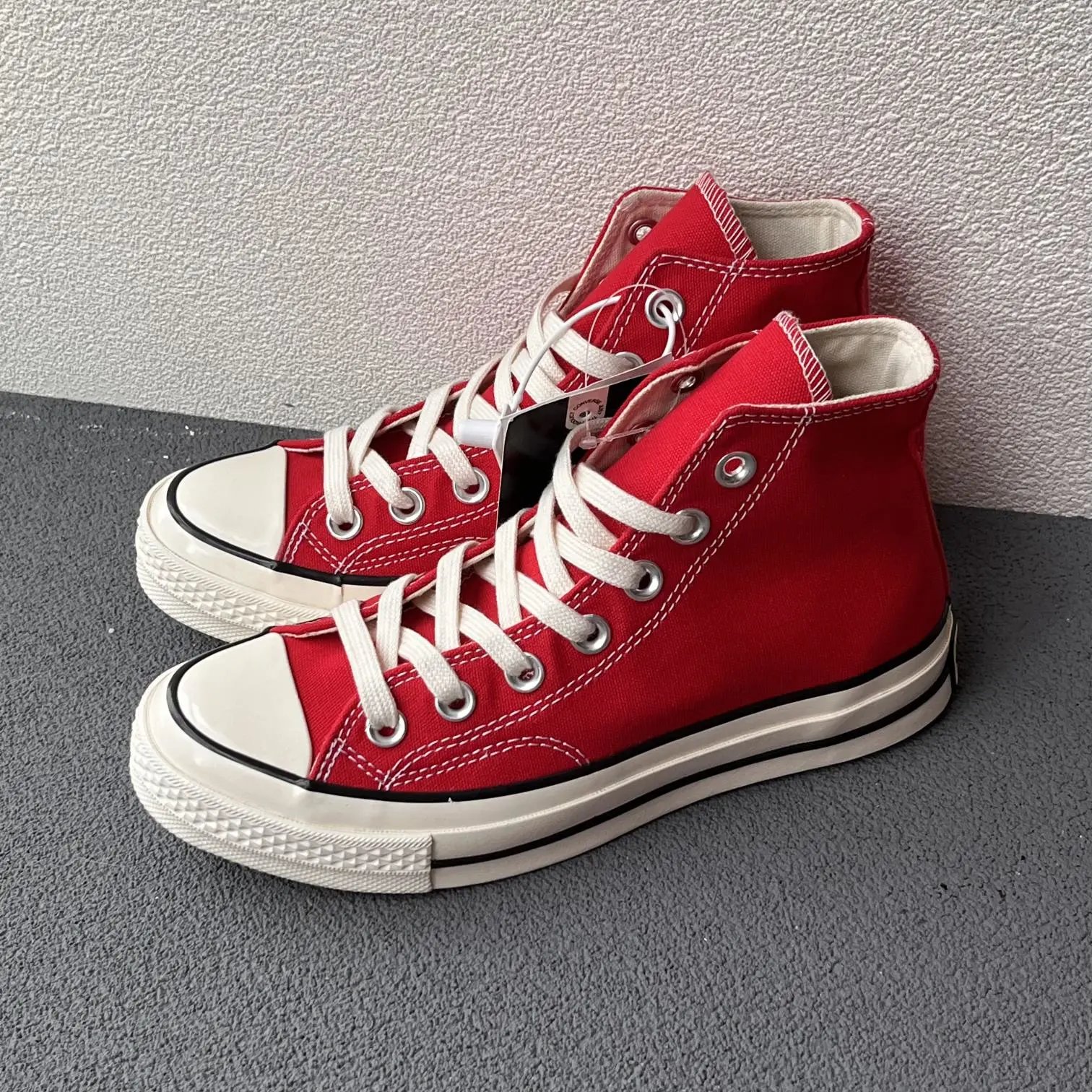 Converse Red High Top Canvas Sneakers Unisex Shoes